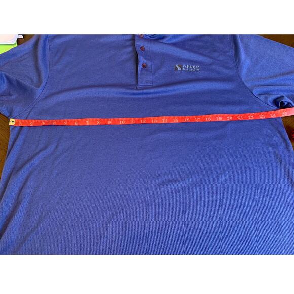 Allianz Johnston  Port Authority Men's Polo Work Shirt 2XL Blue - Picture 8 of 9